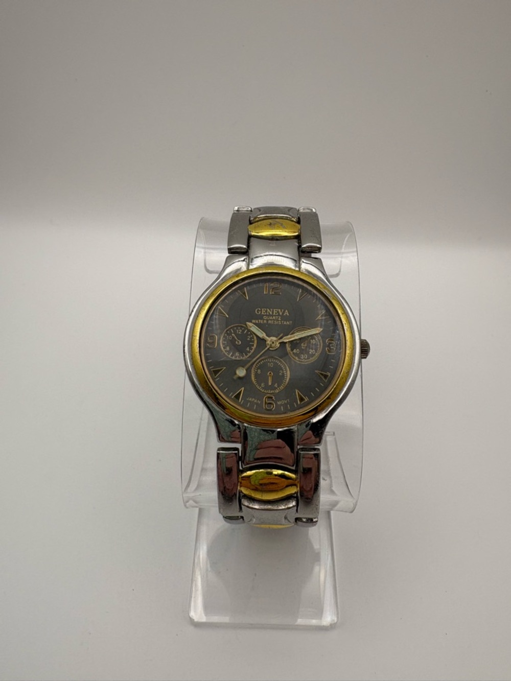 Geneva Two-Tone Silver &‎ Gold Men’s Watch